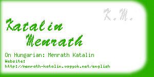 katalin menrath business card